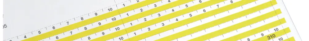 Striscia indicatrice R&M VS Modular 1…600 bianco 