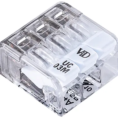 Verbindungsklemme Steffen mini 3 Klemmstellen 0.2…2.5mm² mit Hebeln tr 100 Stk. 