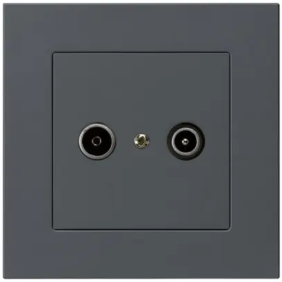 Prise de passage ENC kallysto.pro R/TV 23dB anthracite 