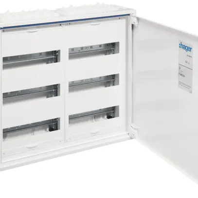Distributore AP Hager univers 3-file 72UM porta IP44 550×500×160mm 