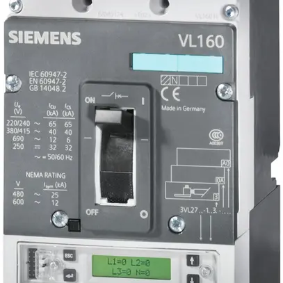 Interruttore di potenza Siemens 3VL1 VL150X UL tipo CG CLASS N 30A 