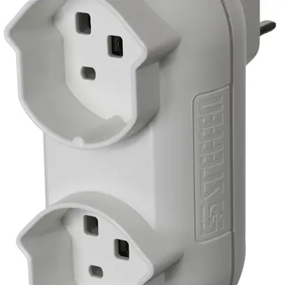 Spina multipla Steffen STRONG 2×T25 16A 400V IP20 bianco 