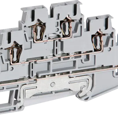Morsetto 2 piani 0.08…4mm² grigio, ST 2.5-PE/L/L 