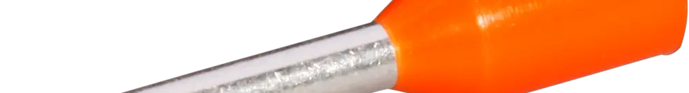 Embout de câble type A isolé 0.5mm²/8mm orange 