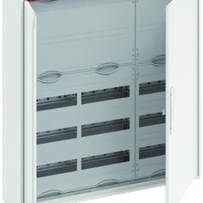 Distributeur AP ABB CA 35K, 3-part 5 rangées (2 fermé) 108UM, porte 
