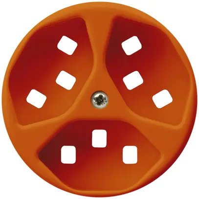 Disco frontale per presa Hager basico 3×tipo 23 H arancione 