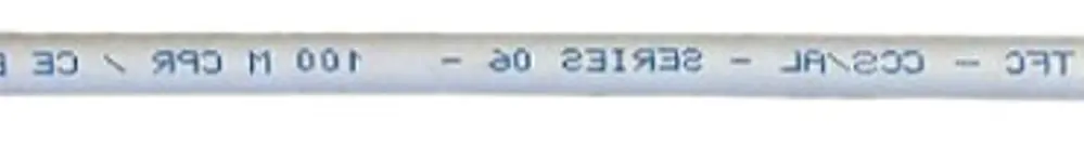 Câble coaxial T6TSFx77-OCca, TFC 100m sans halogène blanc Cca 