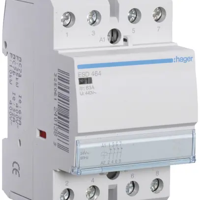 Contattore AMD Hager 24VAC 0 chiusura 4 apertura 63A 3UM 