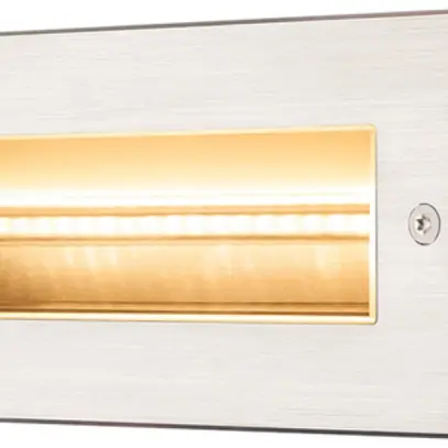 Applique LED INC SLV BRICK, 9W 950lm 3000K asymétrique IP65 acier fin 