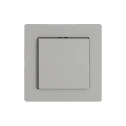 Kit di montaggio EDIZIO.liv SNAPFIX® interr.e cont.c.1 tasto lente lat.grc 