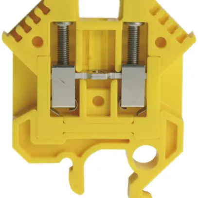 Durchgangs-Reihenklemme Woertz 0.5…2.5mm² 24A 1000V Schraub.2×1 G-Schiene gn/gb 