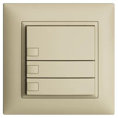 Pulsante KNX RGB INC EDUE FMI, 250mW, s.LED, 3×pulsante, com.1×tasto, van 
