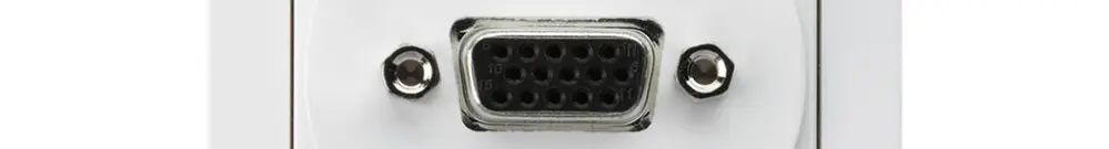 Anschlussdose kallysto A VGA weiss mit Schraubanschluss 