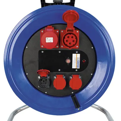 Eurouleur de câble Steffen en matière synthétique 3×T25 N07V3V3-F 5×2.5mm² 40m 