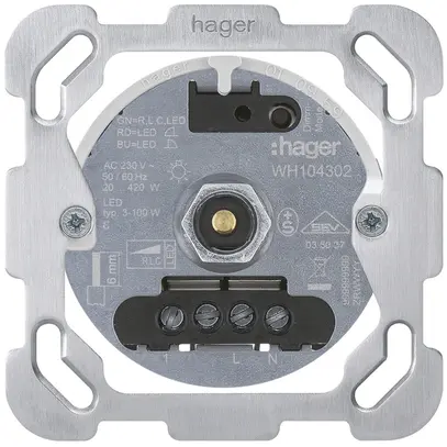 Intérieur pour variateur rotatif universel Hager 20…400W/VA plaque de fixation 