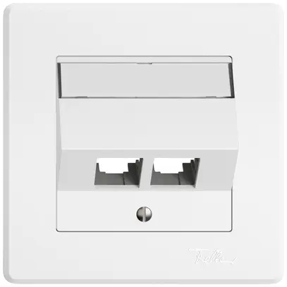 Kit di montaggio INC EDIZIO.liv EASYNET S-One SNAPFIX® inclinato per 2×RJ45 bi 