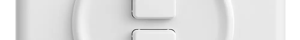 Kit de recouvrement ENC STANDARDdue pour poussoirs 2×, Ø50mm, blanc 