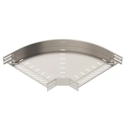 Coude BET RB 90° 60×400mm acier fin A4 brut 