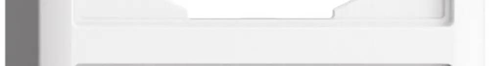 Capot EDIZIOdue 39mm I-I blanc pour combinaison vertical/horizontal 