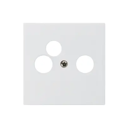 Placca frontale kallysto bianco per R/TV-NET 60×60mm 