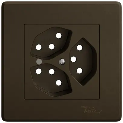 Kit di montaggio INC EDIZIO.liv SNAPFIX® per presa 3×T13 con lente frontale ma 