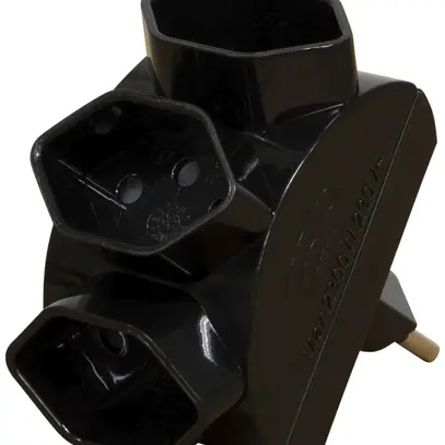 Abzweigstecker Brennenstuhl 3×T13 schwarz 