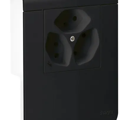 Support d'appareil Hager pour SL20115 noir, 3×T13 1×S 