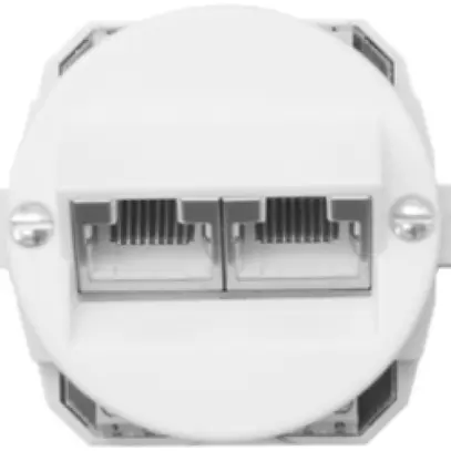 Scatola di raccordo INC P 2×RJ45 sep.bi 