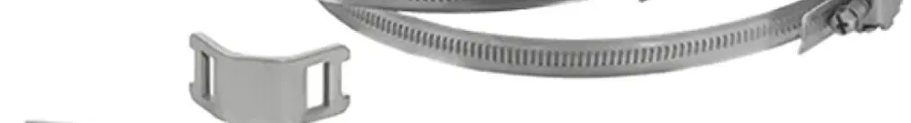 Kit de fixation Hensel, fixation de boîtier Mi sur tuyau, 60…150mm, l=140mm 