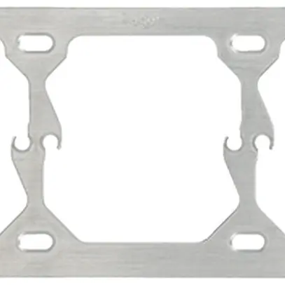 Placca di fissaggio Hager 1×3 hor. 197×77mm 