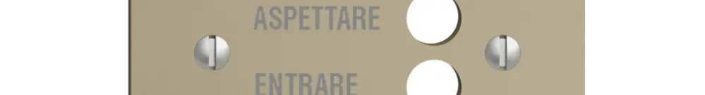 Placca frontale EDIZIOdue sand italiano 
