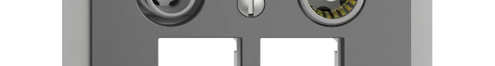 Presa multimedia INC EDIZIOdue FM.TE EASYNET 11dB, p.2×RJ45 S-One, grigio scuro 