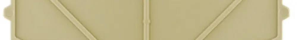 Parete d'estremità/intermedia Weidmüller HP 2 ADP2 59.5×3mm beige 
