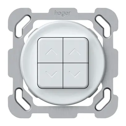 Pulsante tapparelle INC origin 2P 4×tasti 77×77mm bianco 