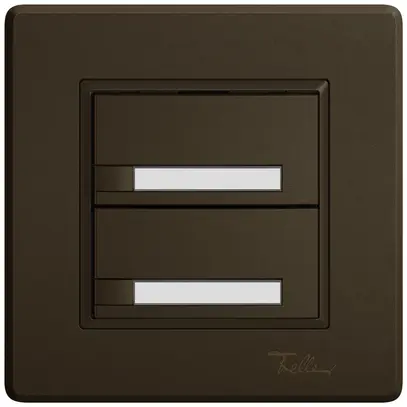 Pulsante universale INC EDIZIO.liv UNI SNAPFIX® s.LED 2× com.1T targ.ma 