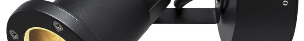 Plafoniera/lpda a muro SLV NAUTILUS GU10 11W IP54 Ø98×170mm nero 