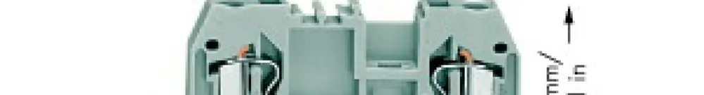 Morsetto di passaggio WAGO 2.5mm² 2L grigio 