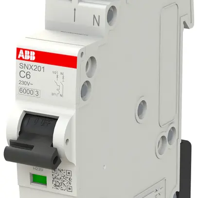 Disjoncteur ABB FlexLine 1LN 230V C 6A 6kA 1UM 