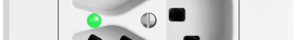 UP-Steckdose EDIZIO.liv SNAPFIX® 3×T23 mit LED ws 