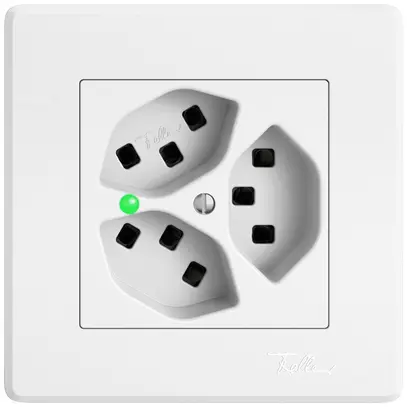 UP-Steckdose EDIZIO.liv SNAPFIX® 3×T23 mit LED ws 