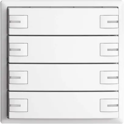 Poussoir KNX RGB EDUE, 250mW, a.LED RGB, 8×poussoir, comm.1×touche, bc 