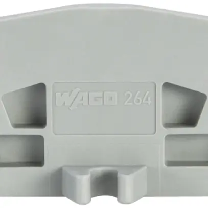 Placca d'estremità/intermedia WAGO 2.5mm² grigio per DIN-15 