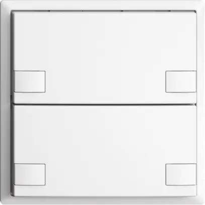 Poussoir ENC KNX 2× EDIZIOdue colore blanc RGB sans LED 