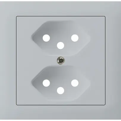 Kit frontal INC G3 kallysto pour prise INC G3 2×T13 cadre à visser gris clair 