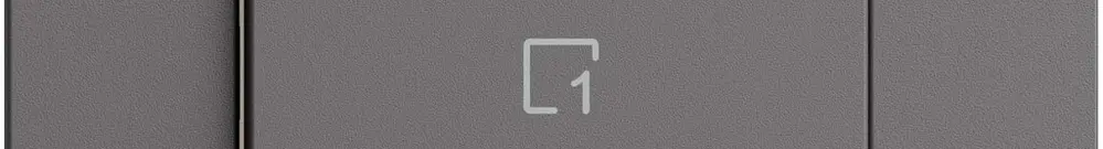 Szenentaster 1 Szene/1T WLAN Edue Wiser dunkelgrau 