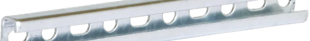 Rail en C Caddy type E5, L=0.3m 20×36mm, zingué à chaud 