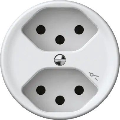 Presa origin 2×tipo 13 1×S 10A 230V 60×60mm bianco 