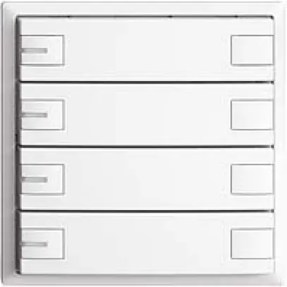 Poussoir KNX RGB EDUE, 250mW, a.LED RGB, 4×poussoir, comm.2×touches, bc 