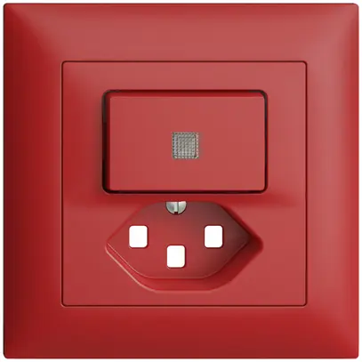 Kit frontale INC EDIZIOdue berry 88×88mm T23 con lente 