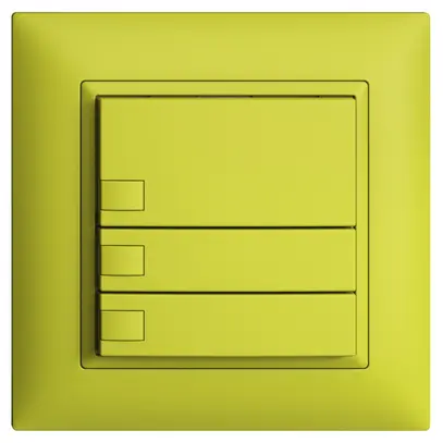 Pulsante KNX RGB INC EDUE FMI, 250mW, s.LED, 3×pulsante, com.1×tasto, lem 